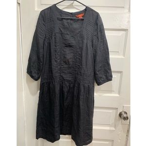 SUNDANCE Lagenlook Ramie Dress Embroidered Sz 10